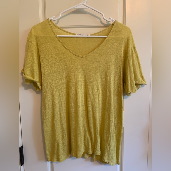 🌻Preloved Femme Yellow Top - Picture 1 of 4